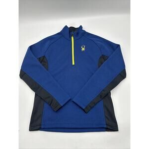 Spyder Sweater Mens Small Blue Outbound Half Zip Pullover Outdoors Activewear